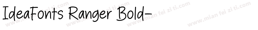 IdeaFonts Ranger Bold字体转换